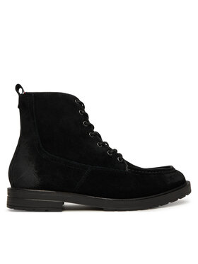 Tommy Hilfiger Tommy Hilfiger Šnurovacia obuv Cleated W Moc FM0FM05599 Čierna