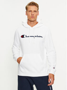 Champion Champion Суитшърт Hooded Sweatshirt 219203 Бял Comfort Fit