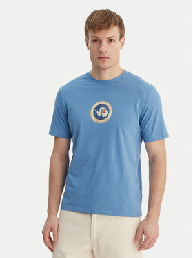 Napapijri Napapijri T-Shirt S-Phos NP0A4G5A Modrá Relaxed Fit