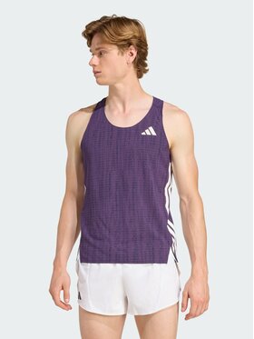 adidas adidas Tank top Adizero Running Fioletowy Slim Fit