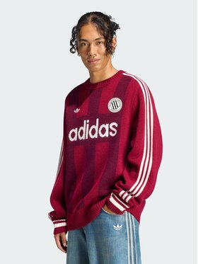 adidas adidas Bluza 172257 Czerwony ciemny Loose Fit