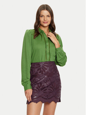 Vila Vila Cămașă Carmena 14102290 Verde Regular Fit