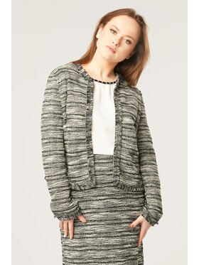 QUIOSQUE QUIOSQUE Marynarka T80292_480096 CHANEL BLAZER Szary Regular Fit