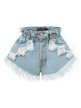 MissDenim MissDenim Szorty jeansowe Elastic Band Niebieski Regular Fit