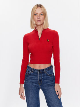 Lyle & Scott Lyle & Scott Sveter KNW1801V Červená Regular Fit