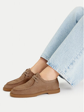 Tommy Hilfiger Tommy Hilfiger Pantofi Lightweight Suede Apron Toe FW0FW09262 Bej