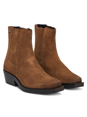 Tommy Jeans Tommy Jeans Stivaletti Tjw Suede Cowboy Boots EN0EN03142 Marrone