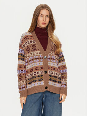 Weekend Max Mara Weekend Max Mara Kardigan Eccelso 2425346062 Pruun Relaxed Fit