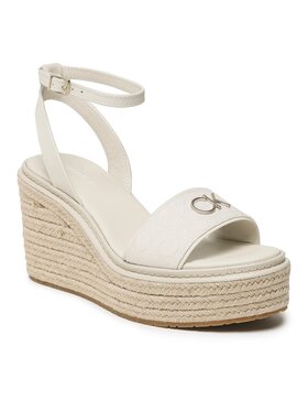 Calvin Klein Calvin Klein Espadrilles Wedge 50Hh-Jq HW0HW01490 Écru