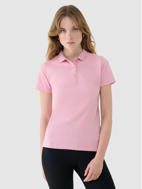 4F 4F Polo 4FWMM00TPTSF514-56S Różowy Slim Fit