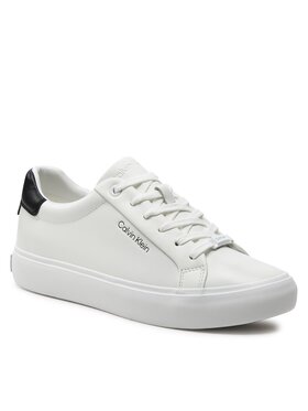 Calvin Klein Superge Vulcanized Lace Up Lth HW0HW02037 Bela