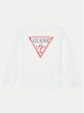 Guess Guess Mikina L73Q09 KAUG0 Biela Regular Fit