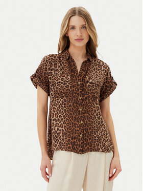 Vero Moda Vero Moda Košeľa Bumpy 10331923 Hnedá Regular Fit