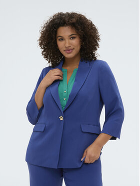 Fiorella Rubino Fiorella Rubino Marynarka Q025T000272N024 Turkusowy Regular Fit