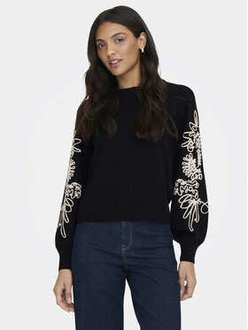 ONLY ONLY Pulover Magnolia 15367757 Negru Regular Fit