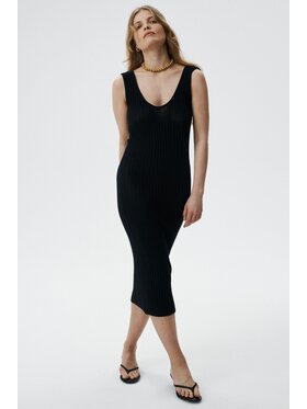 MARI PRETI MARI PRETI Vestito di maglia Serenity Nero Skin Fit