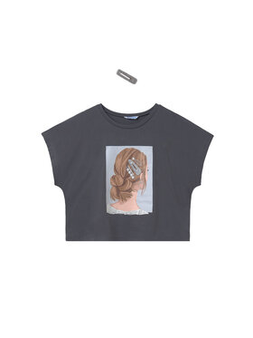 Mayoral Mayoral T-Shirt 6021 Szary Relaxed Fit