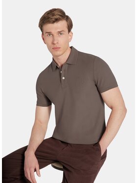 Pako Lorente Pako Lorente Polo P25WF-TX-004 Brązowy Classic Fit