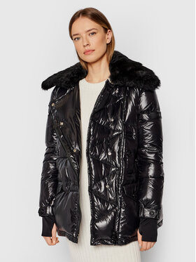 Silvian Heach Silvian Heach Пуховик Logga PGA21009PI Чорний Regular Fit