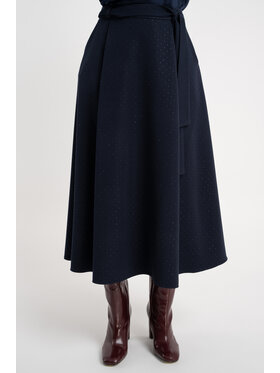 CLICK CLICK Φούστα 50-734 Σκούρο μπλε Flare Fit