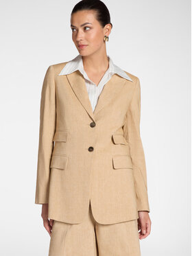 Elena Mirò Elena Mirò Giacca di transizione Q142P100086N012 Crema Regular Fit