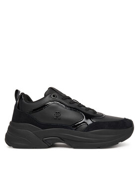 Tommy Hilfiger Tommy Hilfiger Tenisice Chunky Runner Patent FW0FW08840 Crna