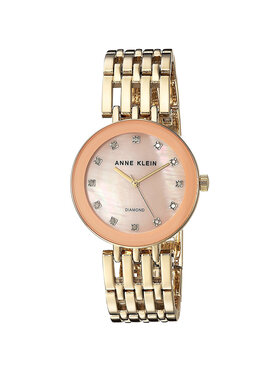 Anne Klein Anne Klein Zegarek AK-2944PMGB Złoty