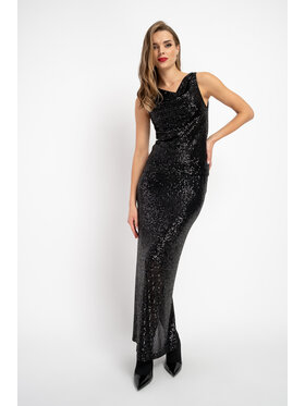 CLICK CLICK Spódnica maxi 70-822 Czarny Anatomic Fit