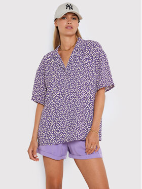 Noisy May Noisy May Риза Joe 27021197 Виолетов Relaxed Fit
