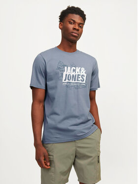 Jack&Jones Jack&Jones T-shirt Map 12257908 Plava Regular Fit