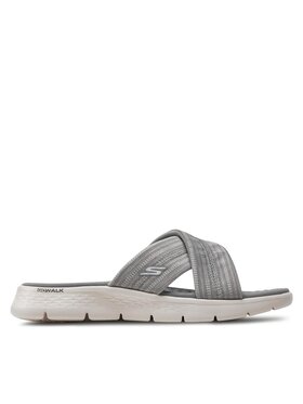 Skechers Skechers Šľapky Go Walk Flex Sandal-Impressed 141420/GRY Sivá