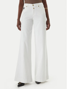 Versace Jeans Couture Versace Jeans Couture Jeansy 80HAB561 CEWCA Biały Wide Leg