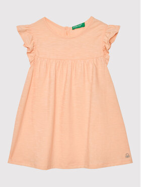 United Colors Of Benetton United Colors Of Benetton Nyári ruha 3Z7QGV002 Narancssárga Regular Fit