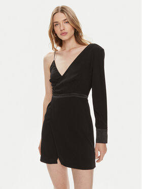 MVP Wardrobe MVP Wardrobe Koktejlové šaty MVPE4AB137.0CP0046 Čierna Short Fit