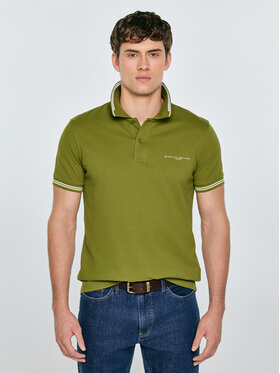 BIG STAR BIG STAR Polo WLADYM Zielony Basic Fit