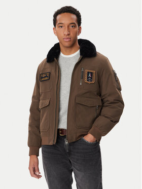 Aeronautica Militare Aeronautica Militare Zimní bunda 262AB3108UCT03151 Hnědá Regular Fit