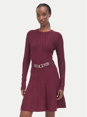 Guess Guess Trikotažinė suknelė W6BK64 Z1569 Vyšninė Regular Fit