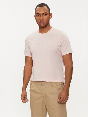 Guess Guess T-krekls M2BP47 K7HD0 Rozā Slim Fit
