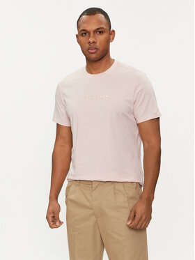 Guess Guess T-Shirt M2BP47 K7HD0 Różowy Slim Fit