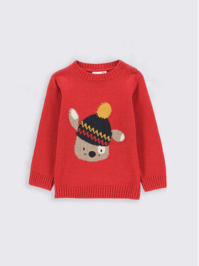 Coccodrillo Coccodrillo Pulover ZC2172101CWN Rdeča Regular Fit