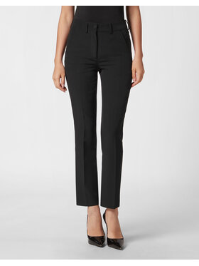 PHILIPP PLEIN PHILIPP PLEIN Spodnie materiałowe 6013 Czarny Flare Fit