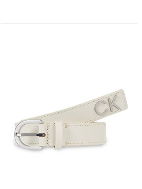 Calvin Klein Calvin Klein Dámský pásek Re-Lock Rnd Bckl Blt W/Tip K60K611103 Écru