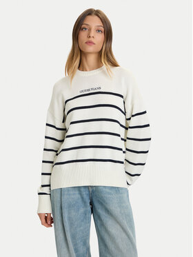 Guess Jeans Guess Jeans Sweter W5BR03 Z3HM1 Écru Relaxed Fit