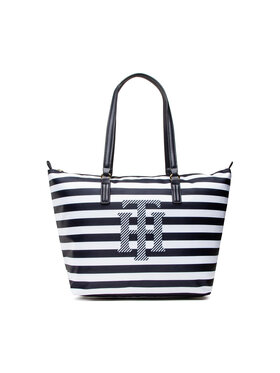 Tommy Hilfiger Tommy Hilfiger Geantă Poppy Tote AW0AW11343 Bleumarin