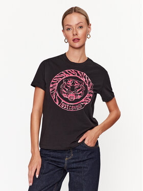 Just Cavalli Just Cavalli Футболка 75PAHF01 Чорний Regular Fit