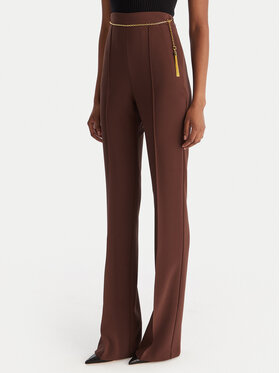 Elisabetta Franchi Elisabetta Franchi Pantaloni din material PA-141-57E2-V420 Maro Regular Fit