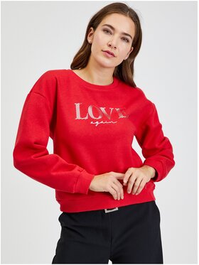Orsay Orsay Bluza 116018-302000__XL Czerwony Loose Fit