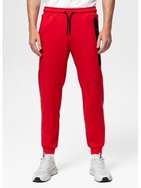 PITBULL PITBULL Spodnie dresowe DOGWOOD POCKET Czerwony Regular Fit