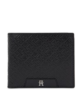 Tommy Hilfiger Tommy Hilfiger Мъжки портфейл Th Monogram Leather Cc And Coin AM0AM11595 Черен
