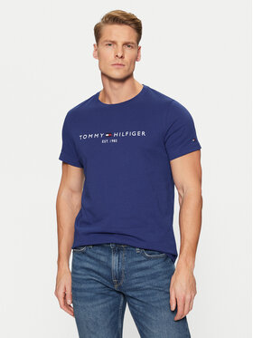 Tommy Hilfiger Tommy Hilfiger Tričko Tommy Logo MW0MW11797 Tmavomodrá Regular Fit
